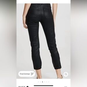 PAIGE Mayslie Joggers , Black Fog Luxe Coated color. Sz 30